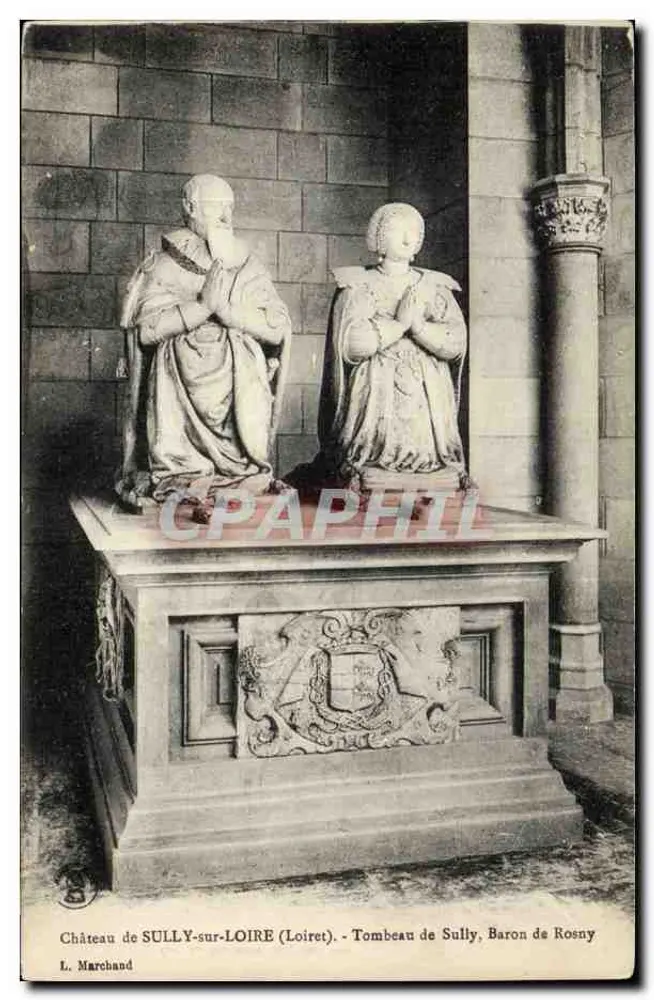 Schloss SULLY-sur-LOIRE (Loiret) — Grabmal von Sully, Baron de Rosny — L. Marchand - Vorderseite