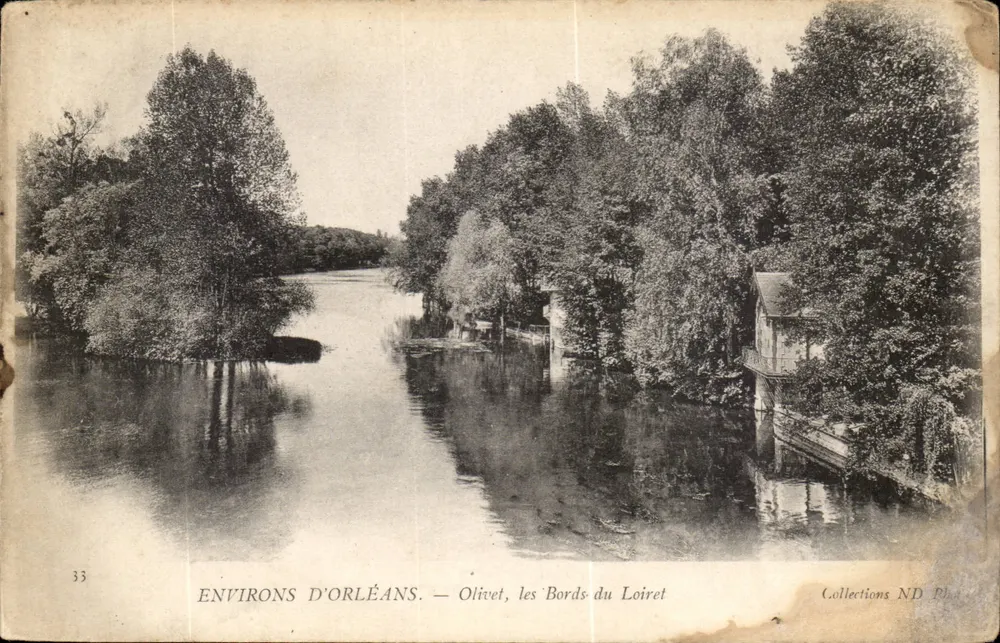 Arredores de Orleans — Olivet, as margens do Loiret — Coleções ND Ph. - Frente