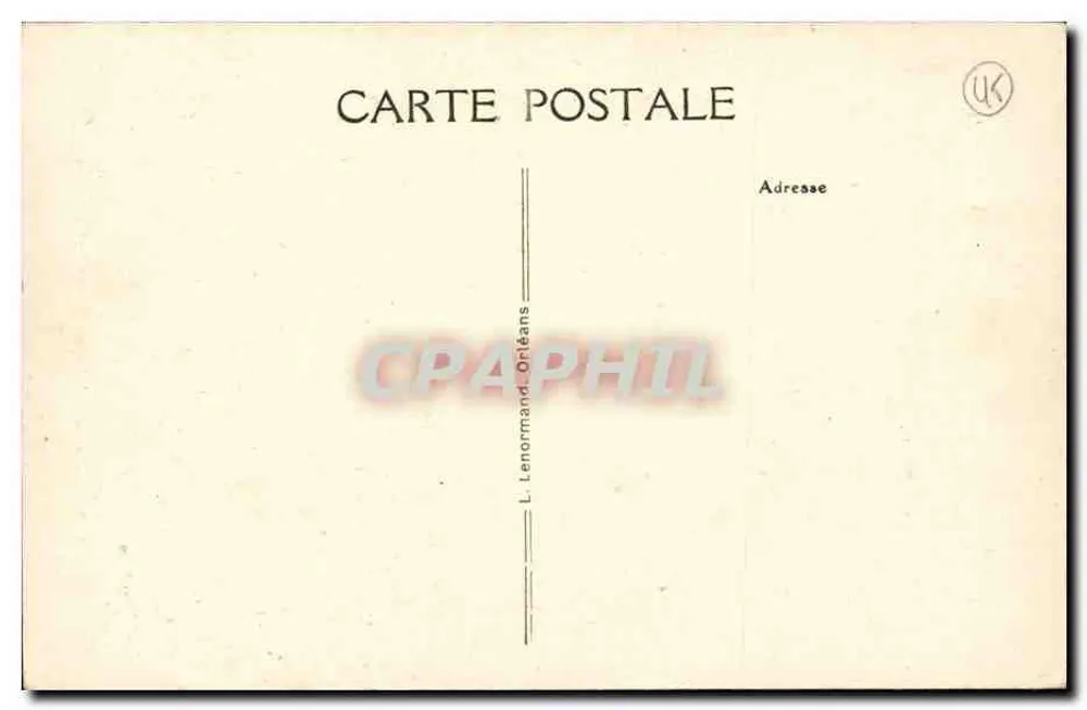 Basilika von Saint-Benoît-sur-Loire — Kapitelle des Heiligtums — Versuchung des Saint-Benoît — Verlag L. Lenormand, Orléans, Nr. 8 - Rückseite