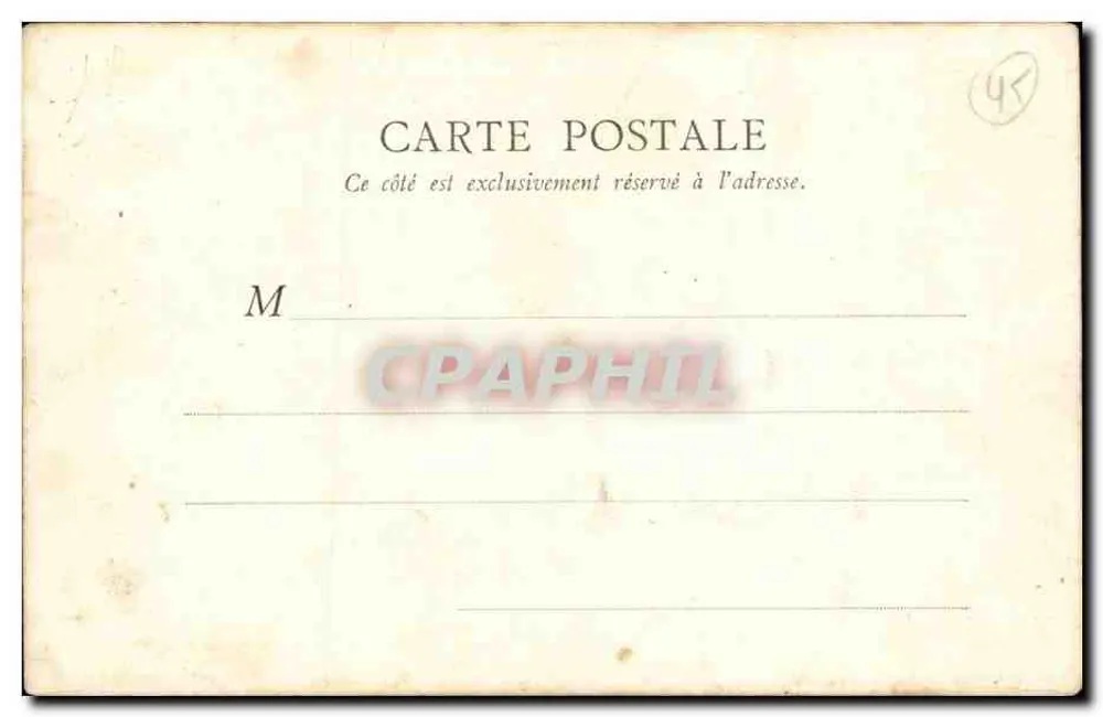 Montargis — Estátua de Mirabeau — B.F. Paris - Verso