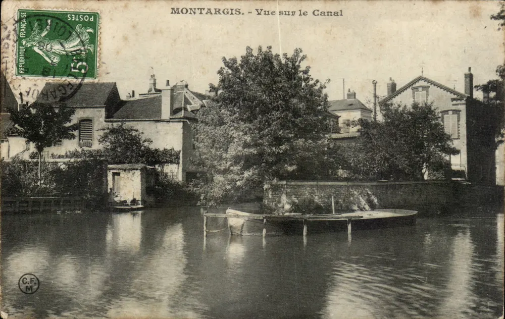 Montargis - Vista sobre o Canal — C.F. M, editor - Frente