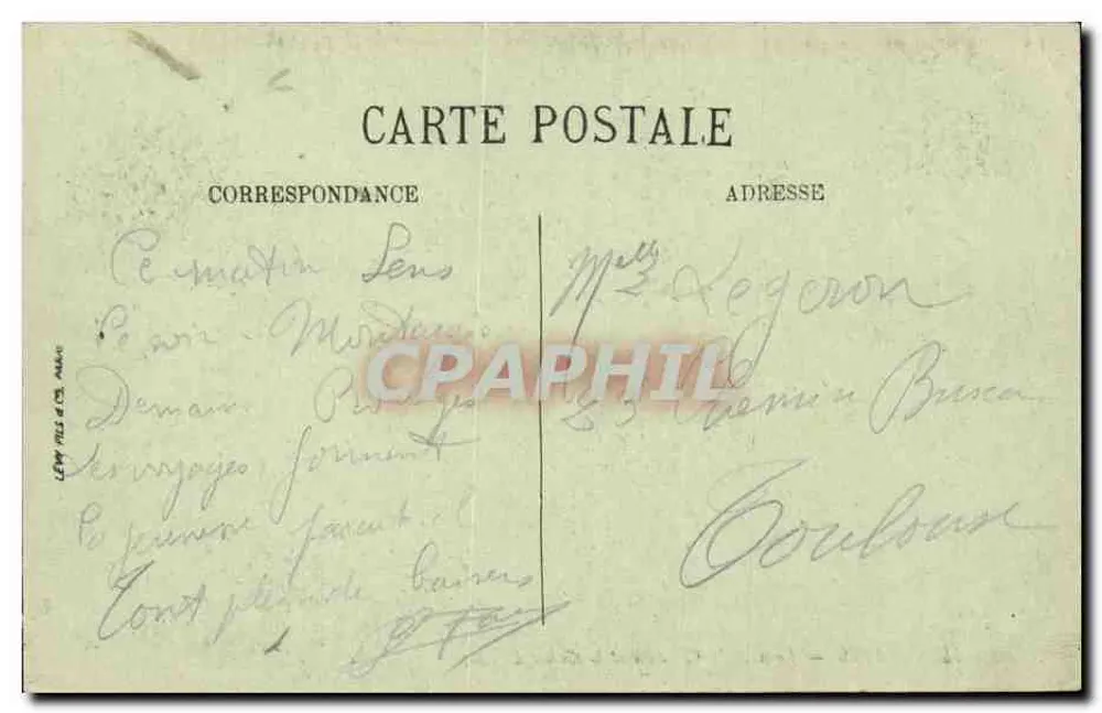 Montargis — Pont de la Chaussée und die Caisse d'Épargne — LL - Rückseite