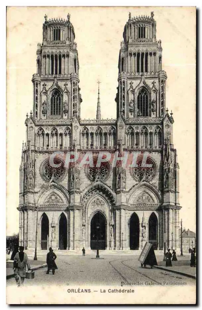 Orléans — A Catedral — Nouvelles Galeries Parisiennes - Frente