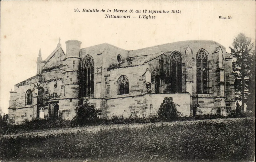 Nettancourt — Die Kirche — Visa 50 - Vorderseite
