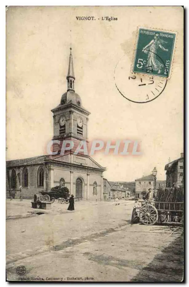 Vignot - A Igreja — editor: Théâtre Libraire, Commercy - Bachelart, foto. - Frente