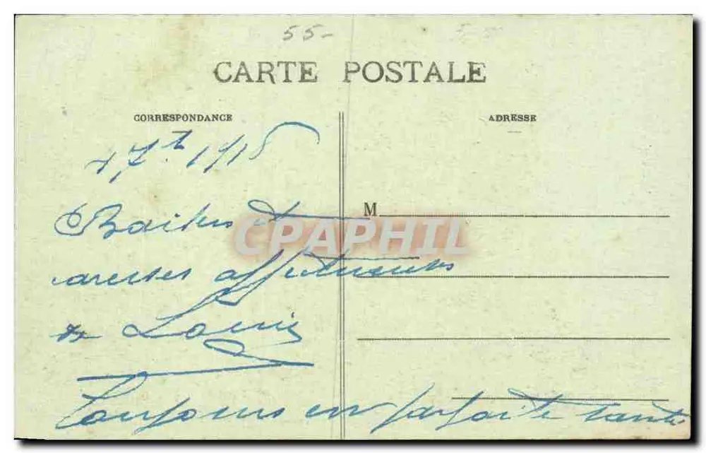 Sorcy (Meuse) — Zamek Saint-Martin — Wdowa V. Brouet, wyd., St-Martin-Sorey, B-1758 - Rewers