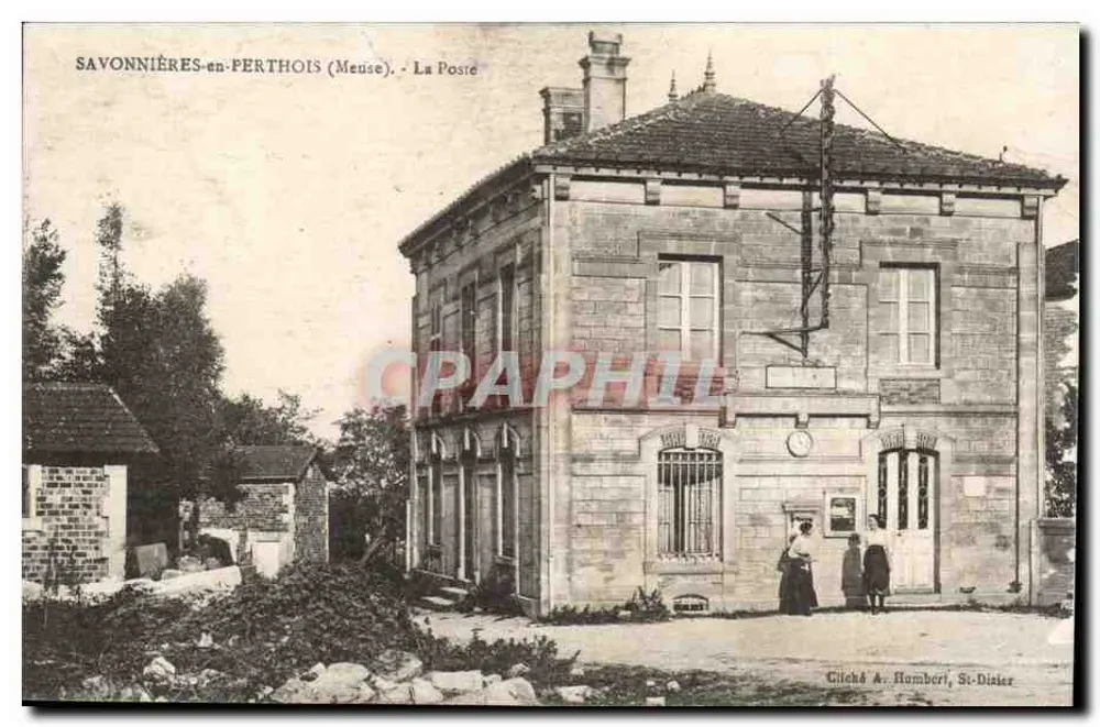 Savonnières-en-Perthois (Meuse) — La Poste — Cliché A. Humberi, St-Dizier - Frente
