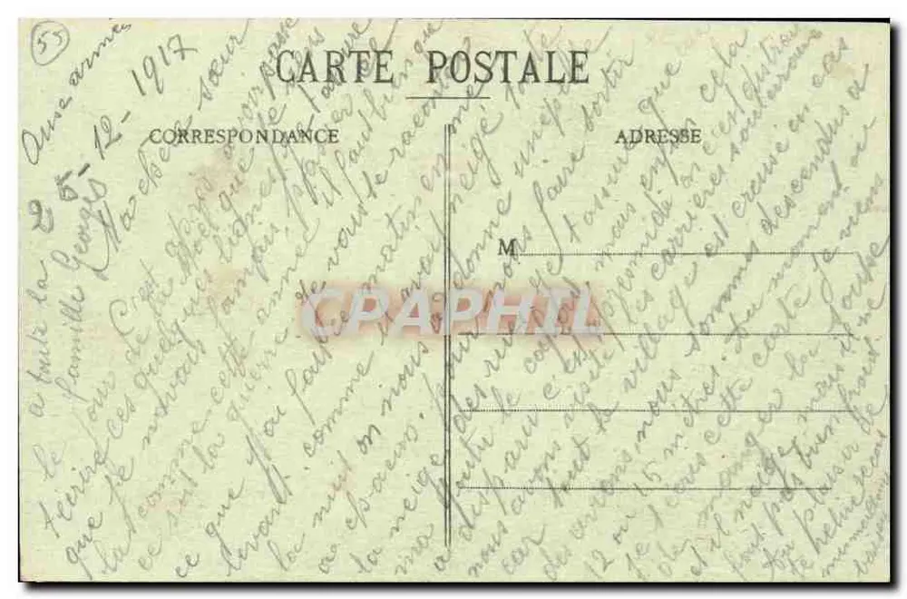 Savonnières-en-Perthois (Meuse) — La Poste — Cliché A. Humberi, St-Dizier - Verso