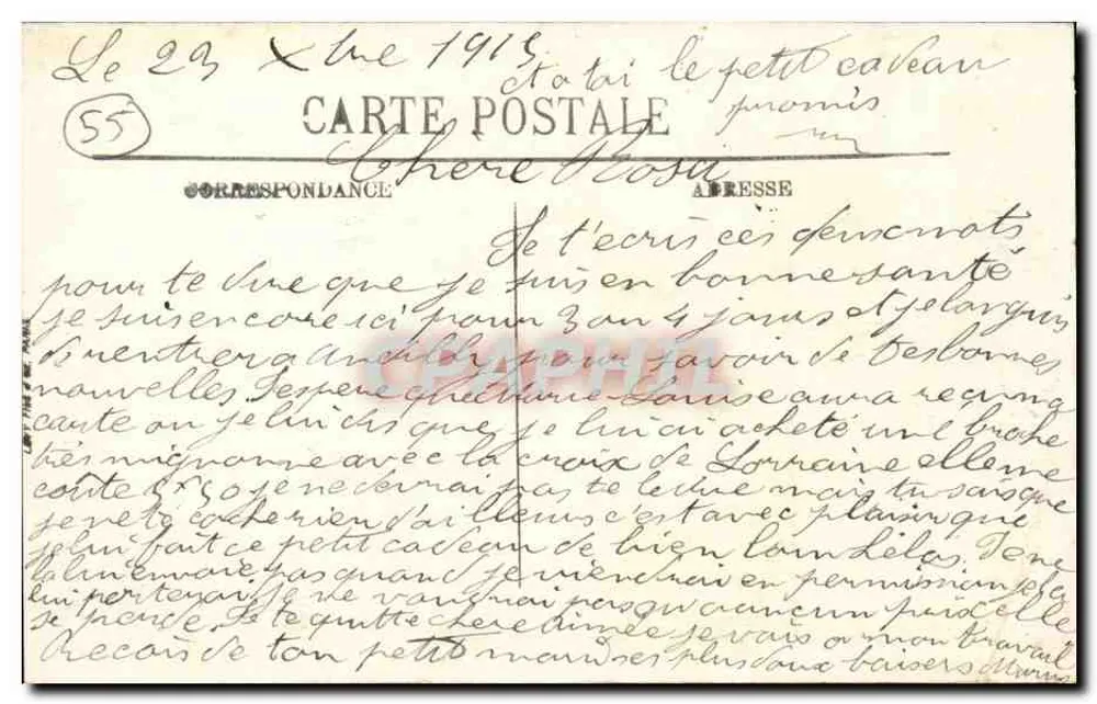 Bar-le-Duc — A Igreja Nossa Senhora — LL - Verso