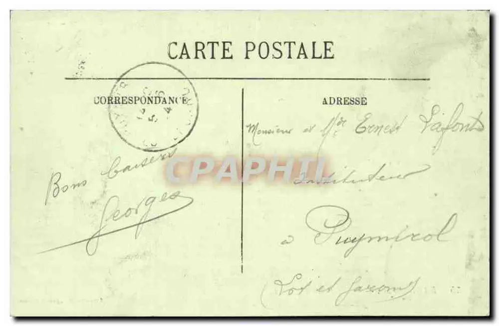 Le Duc — A Fonte Velha — Edição dos Magasins Réunis - Verso