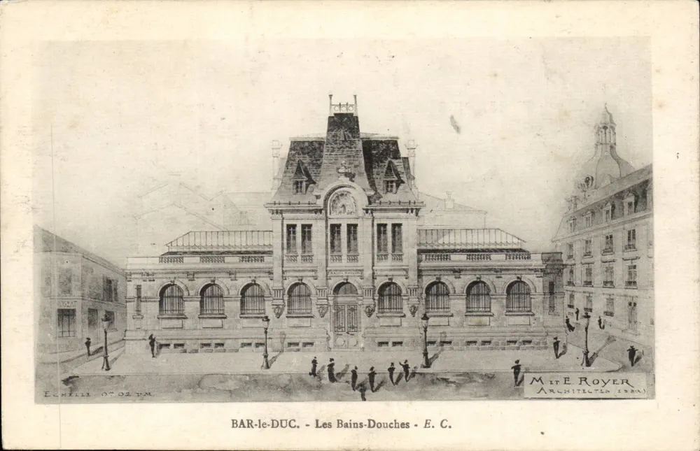 Bar-le-Duc - Os Banhos de Água - E. C. - M. E. Royer Arquiteto (1894) - Frente