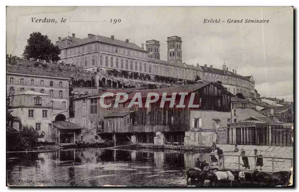 Verdun, em 1900 — Bispo — Seminário Maior — A. Nicolas, editor, Verdun - Frente