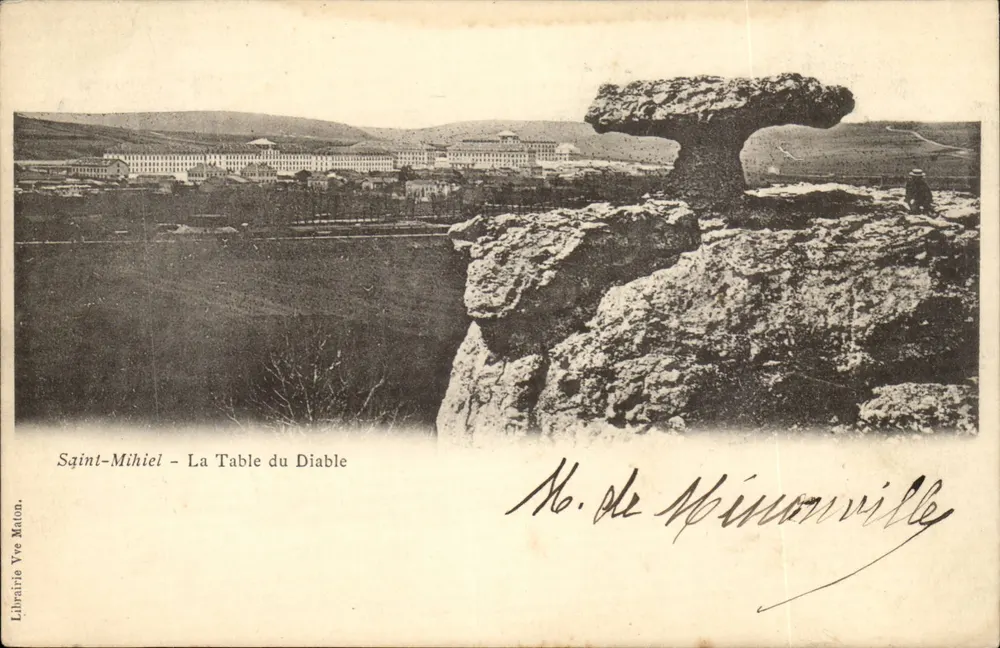 Saint-Mihiel - A Mesa do Diabo — Livraria Vve Maton, n° de Mininonville - Frente