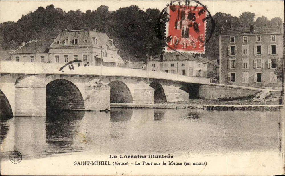 SAINT-MIHEL (Meuse) — O Ponte sobre a Meuse (acima do rio) — A Lorena ilustrada - Frente