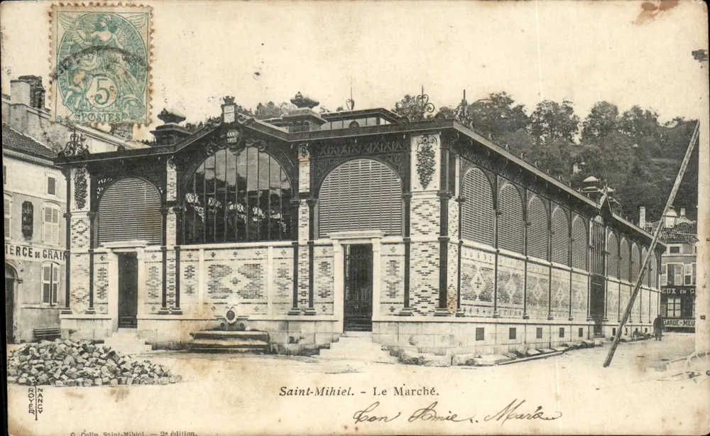 Saint-Mihiel - O Mercado — G. Collin, 22ª edição - Frente