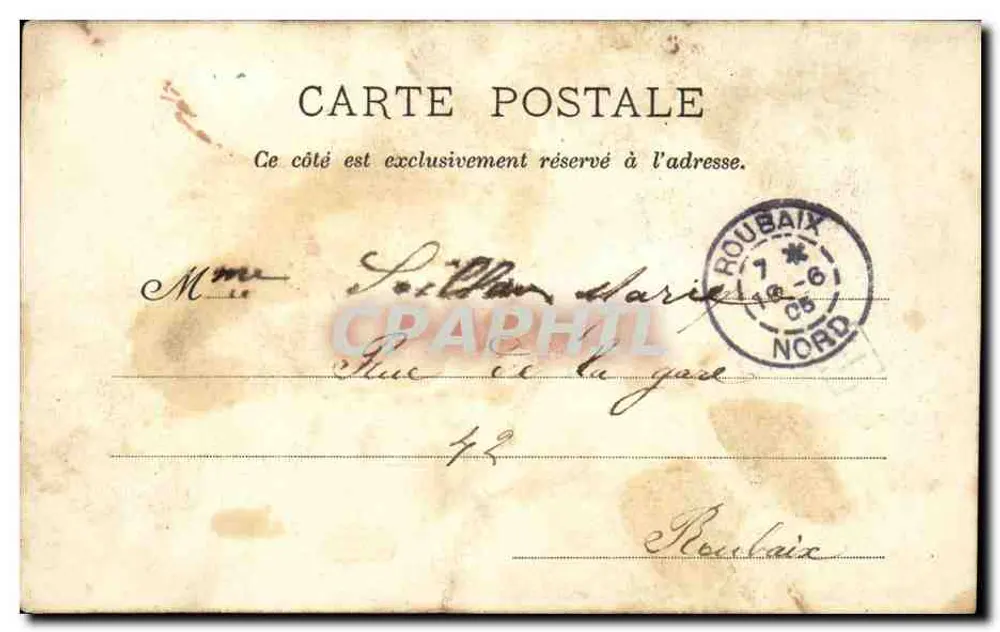 Saint-Mihiel - O Mercado — G. Collin, 22ª edição - Verso