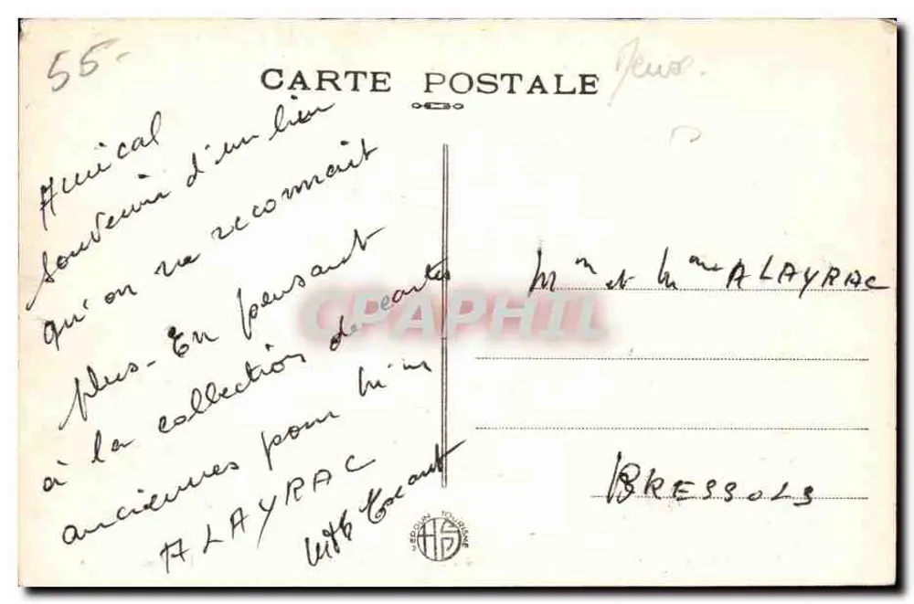 Verdun — Ansicht der alten Mauern der Rue Mazel — unbekannter Verlag - Rückseite