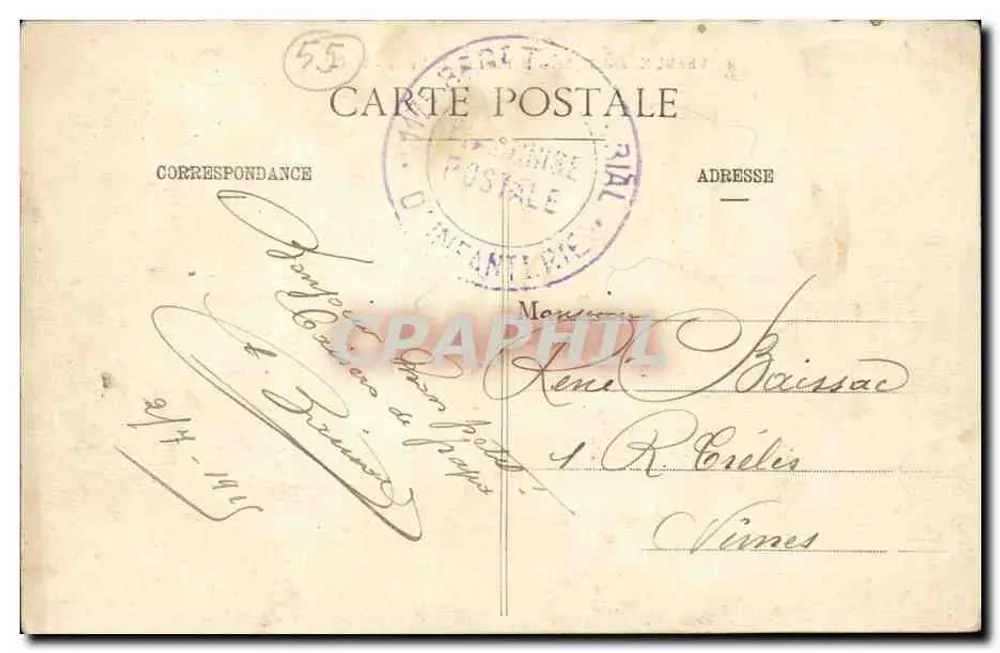 Verdun-sur-Meuse — Casas na Meuse — M. C. - Verso