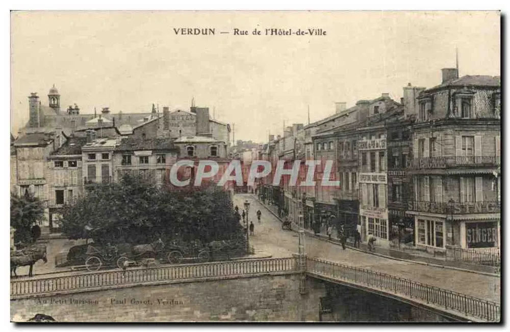 Verdun — Rue de l'Hôtel-de-Ville — Paul Goyot, Verdun - Frente