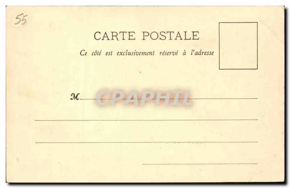 Verdun, Porta Saint-Paul — editor Marchal, n° de série 55 - Verso