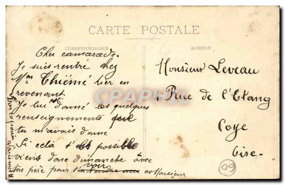 La Chapelle-en-Serval (Oise) — Het plein — Uitgave Louismet - Achterkant