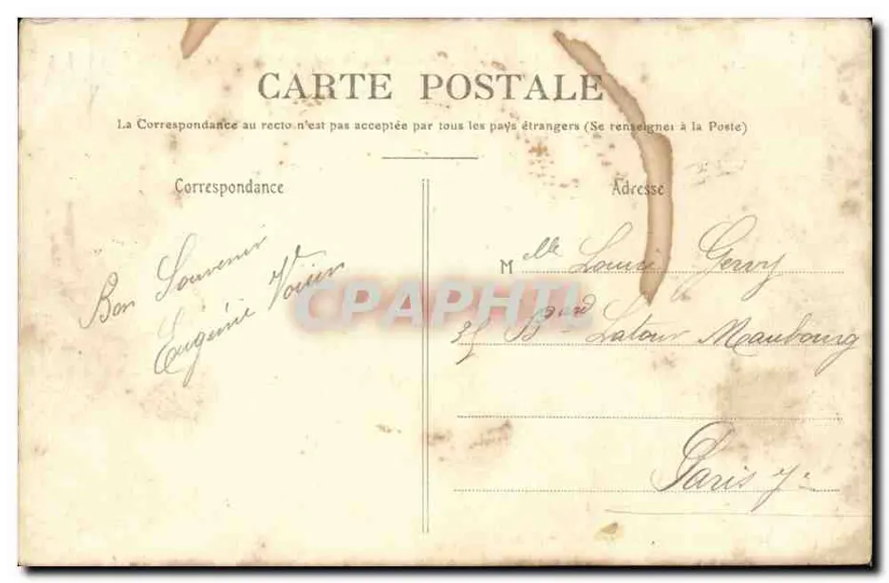 Conchy-les-Pots (Oise) — Das alte Postamt - Relais der alten Kutschen von Paris nach Lille - Rückseite