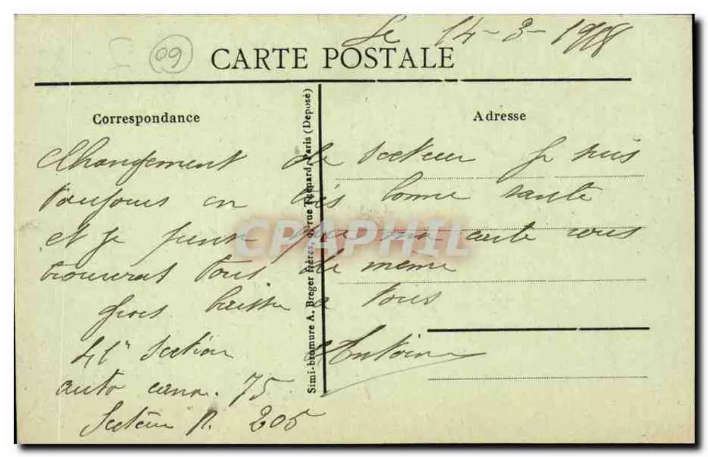 Rethondes (Oise) — Uma Fazenda — Edição Mme Hénon - Verso