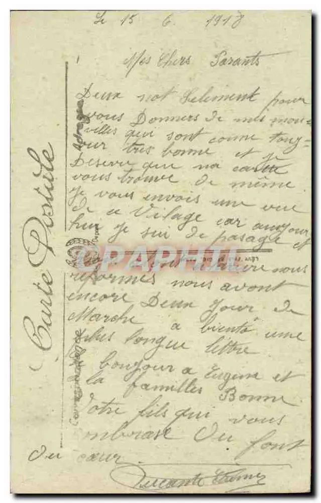 Berthecourt (Oise) — Rue de Noailles — Edizione Fotografica Gaillard-Marissel - Verso