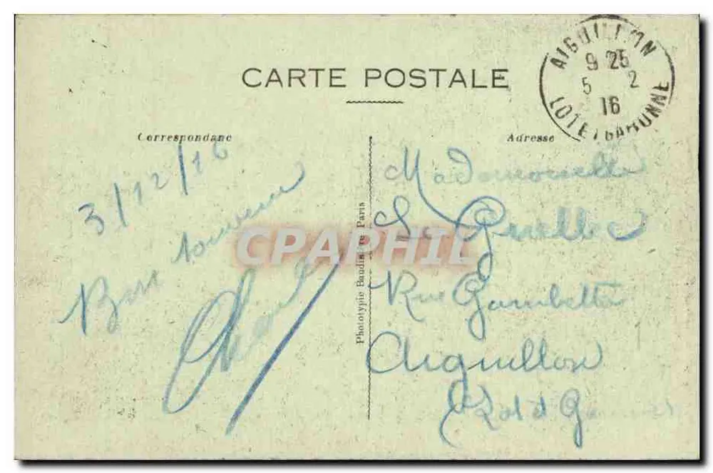 CRÉPY-en-VALOIS — Tor und Mauern von Ste-Agathe — Ochenein, Verlag, Crépy - Rückseite