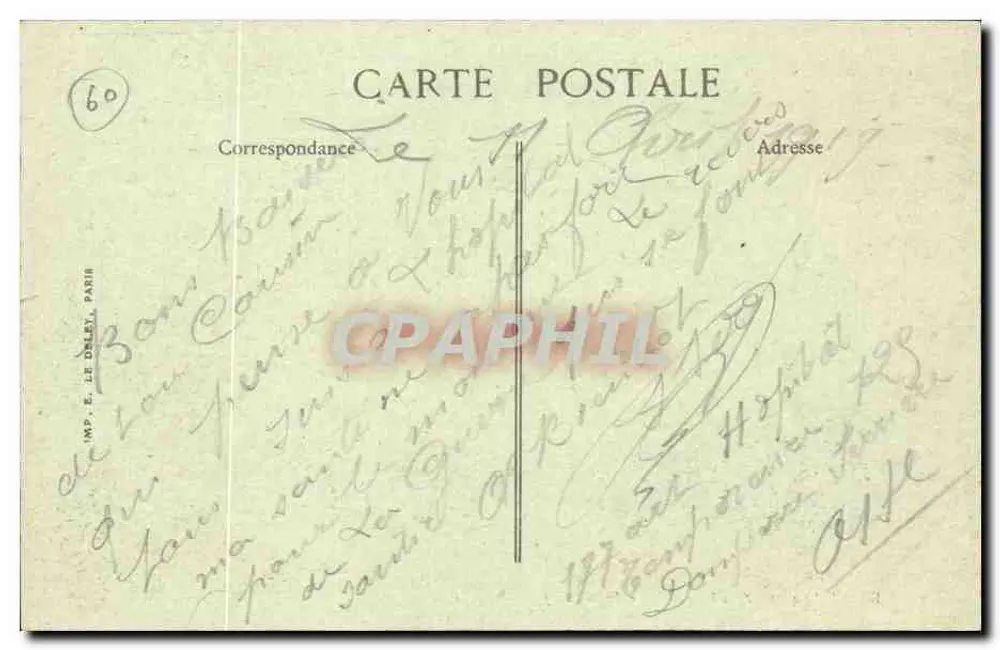 फेरियेर्स — रू डी ला सीज़ — एडिट. ले डेले, पेरिस (1914-1918) - पीछे