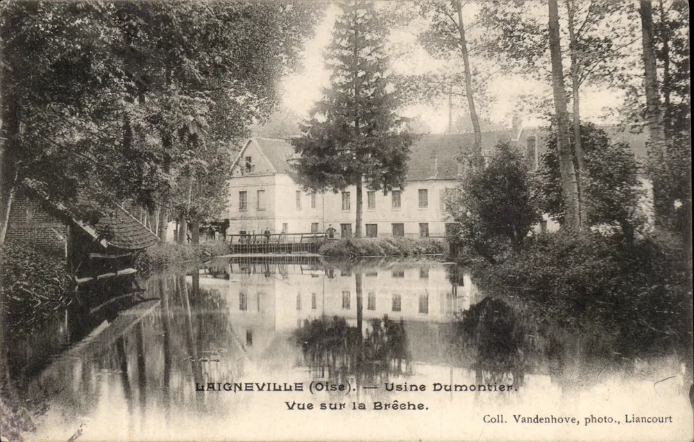 Laigneville (Oise) — Fabrik Dumontier. Ansicht der Brèche. Sammlung Vandenhove, Foto., Liancourt - Vorderseite