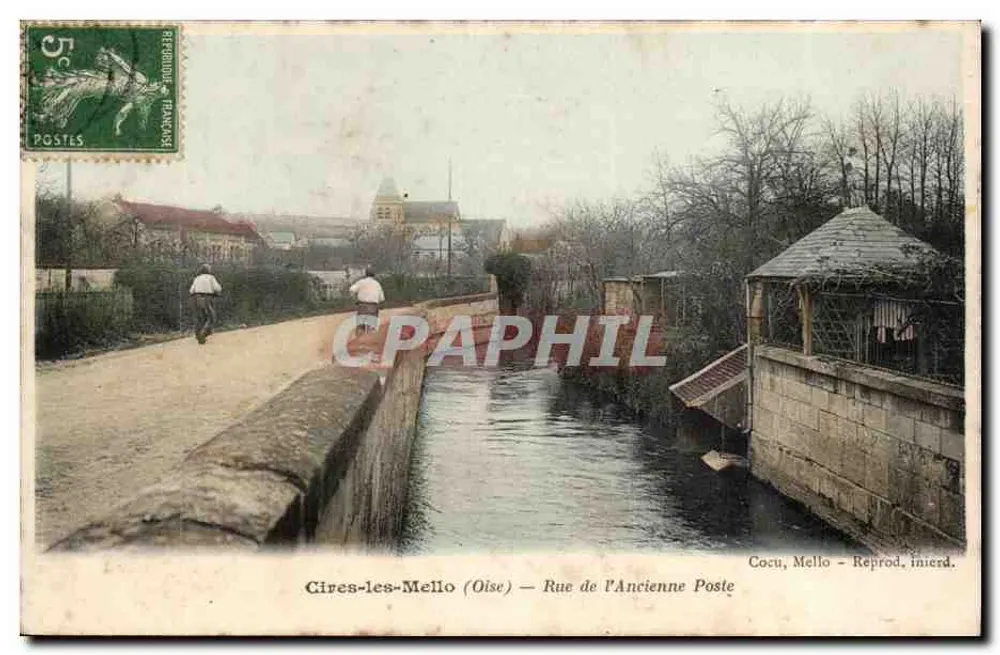 Cires-les-Mello (Oise) — Rue de l'Ancienne Poste — Cocu, Mello - Reprod. inierd. - Frente