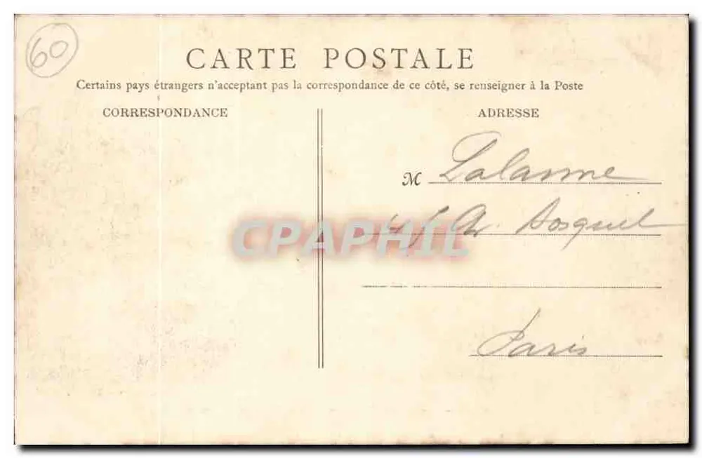 Cires-les-Mello (Oise) — Rue de l'Ancienne Poste — Cocu, Mello - Reprod. inierd. - Verso