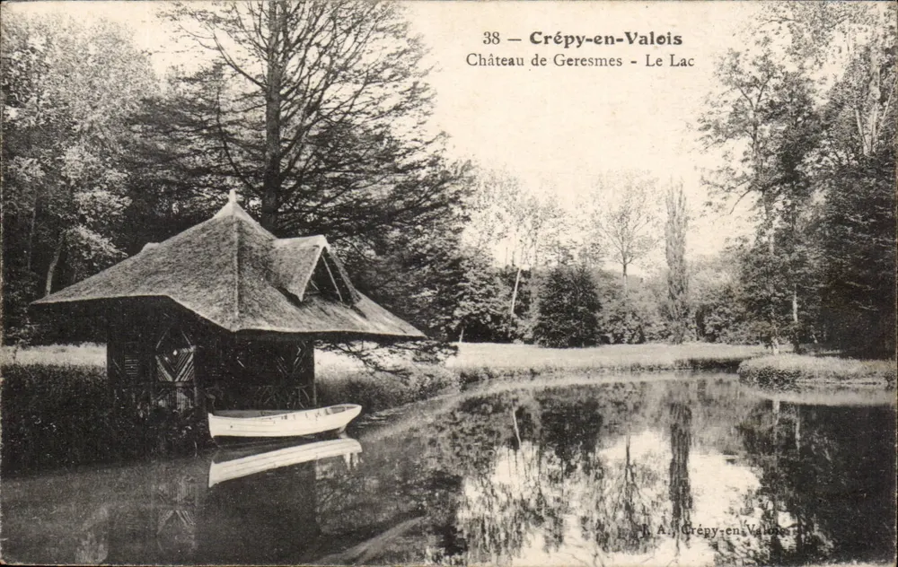 Crépy-en-Valois — Schloss Geresmes - Der See — R.A. Crépy-en-Valois - Vorderseite