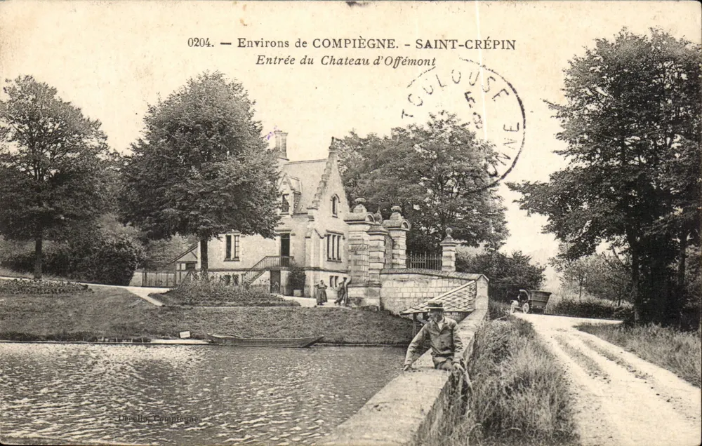 Saint-Crépin — Eingang zum Schloss Offémont — Ochella, Compiègne - Vorderseite