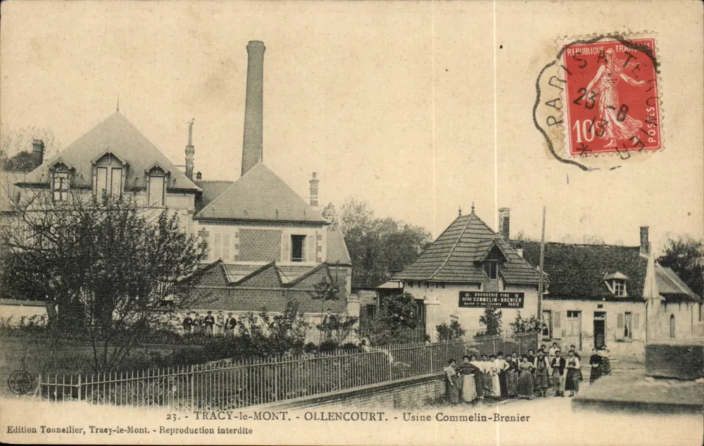 Fabrik Commelin-Brenier in Tracy-le-Mont — Ollencourt — Edition Toanneiller - Vorderseite
