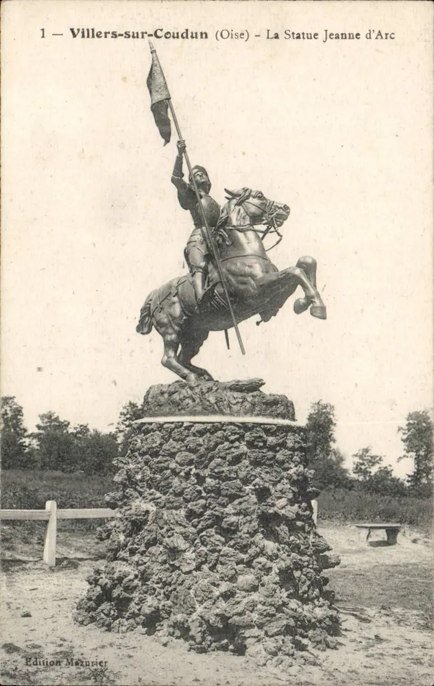 Villers-sur-Coudun (Oise) — Die Statue Jeanne d'Arc — Edition Mazurier - Vorderseite