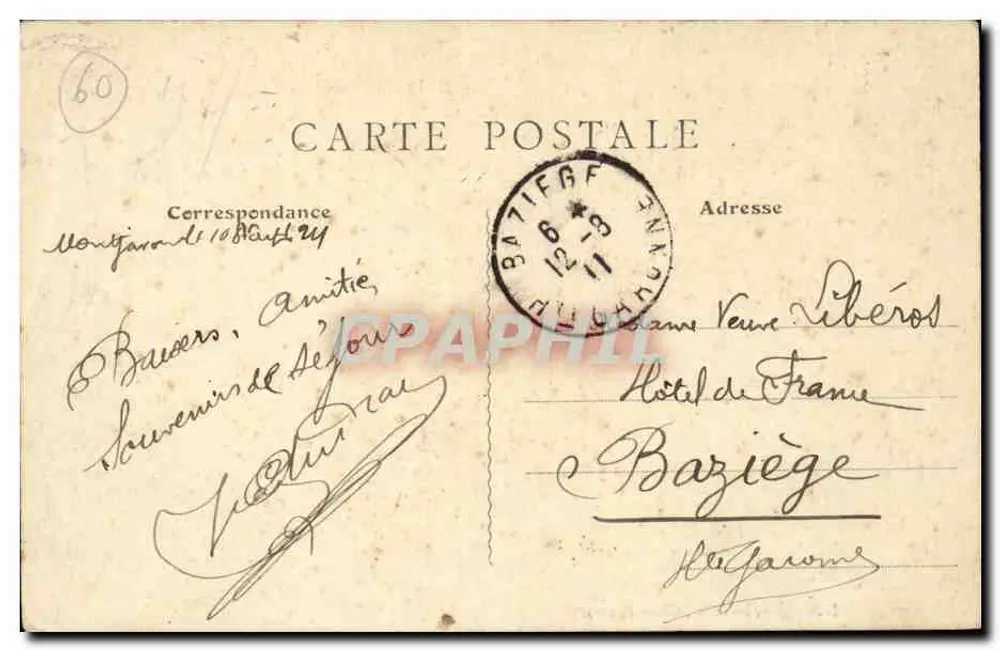 Montjavault (Oise) — A Igreja — J. Bourgeix, Edição Gisors (Eure) - Verso