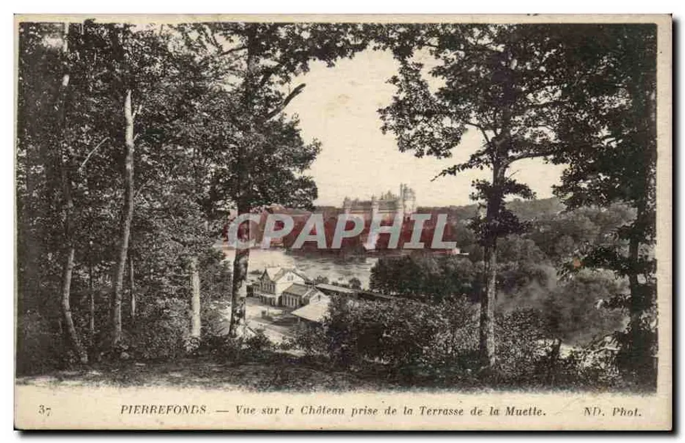 PierreFonds — Ansicht des Schlosses vom Terrassen der Muetlle — ND. Phot. - Vorderseite