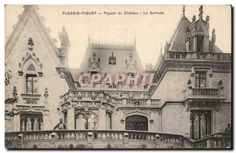 Plessis-Piquet — Facha do Castelo - A Solidão - Frente