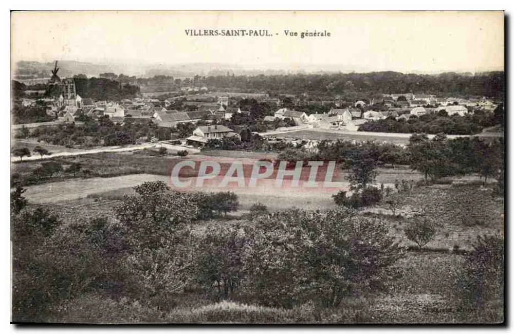 Villers-Saint-Paul — Vista general — editor: L. Gaudin, n°60 - Anverso