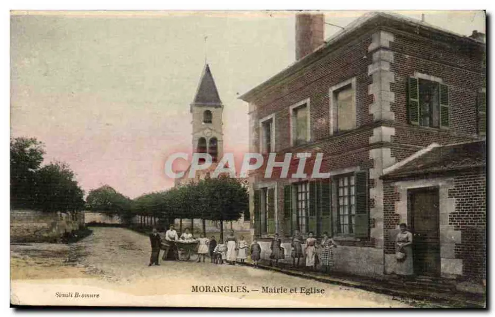 Morangles — Prefeitura e Igreja — Simili Bromure - Frente
