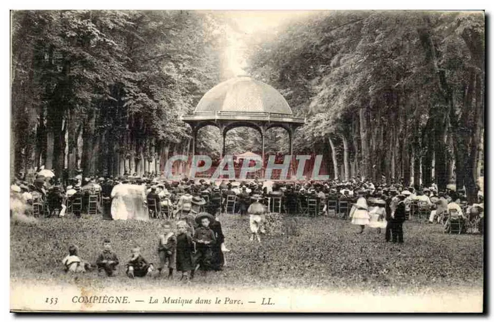 Compiègne — Muzyka w Parku — LL. n° 1533 - Awers