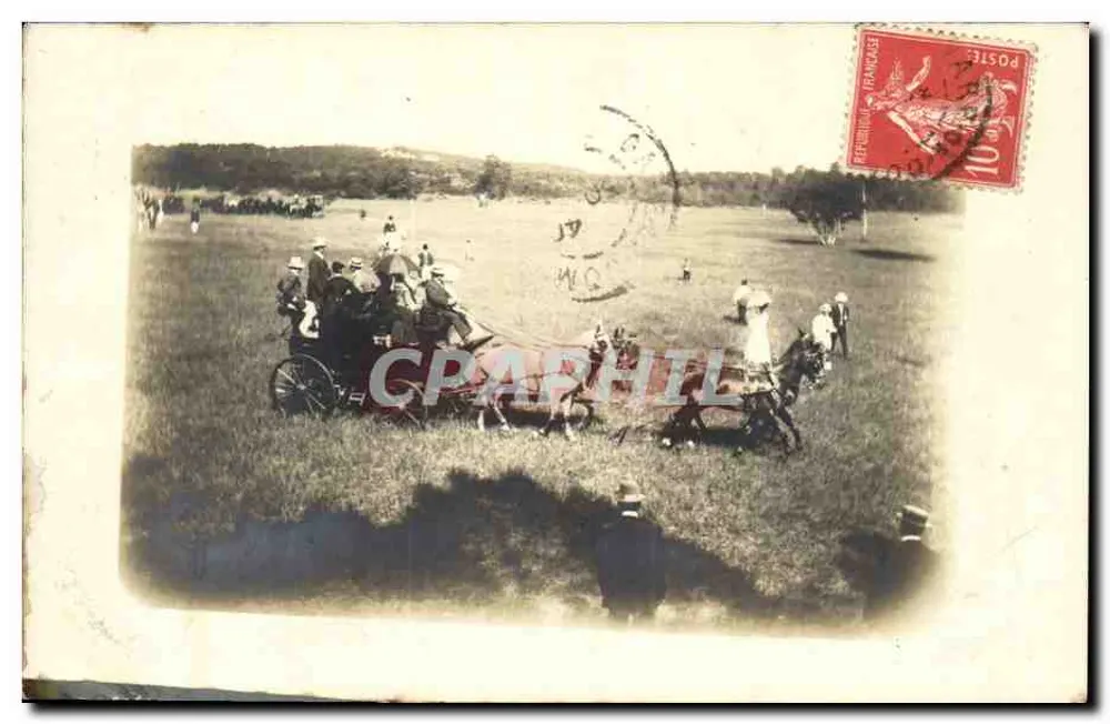 Corrida de carros de cavalo — Compiegne — editor desconhecido, número de série não visível - Frente