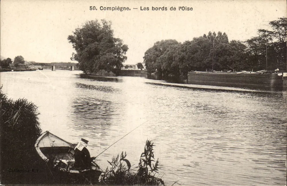 Compiègne — As margens do rio Oise — Coleção R.F. n°50 - Frente