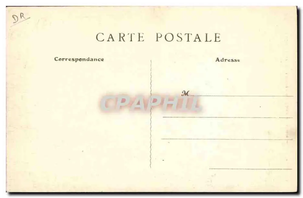 Senlis (Oise) — Binnenkant van het Oude Kasteel — B.F., Parijs - Achterkant