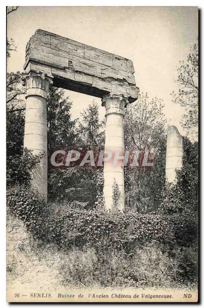 Senlis — Ruiny dawnego zamku Valgenceuse — ND - Awers