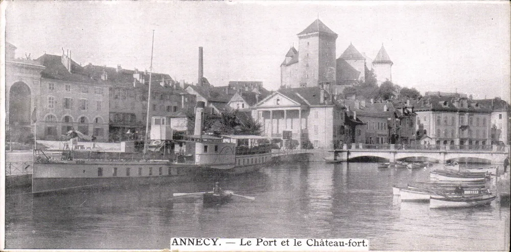 Annecy — Der Hafen und die Burg - Vorderseite