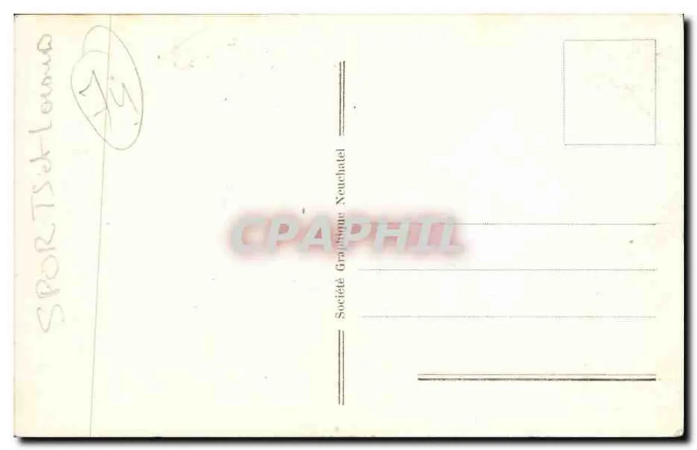 Chamonix — De Arve en de Mt. Blanc — Société Graphique Neuchâtel n°154 - Achterkant
