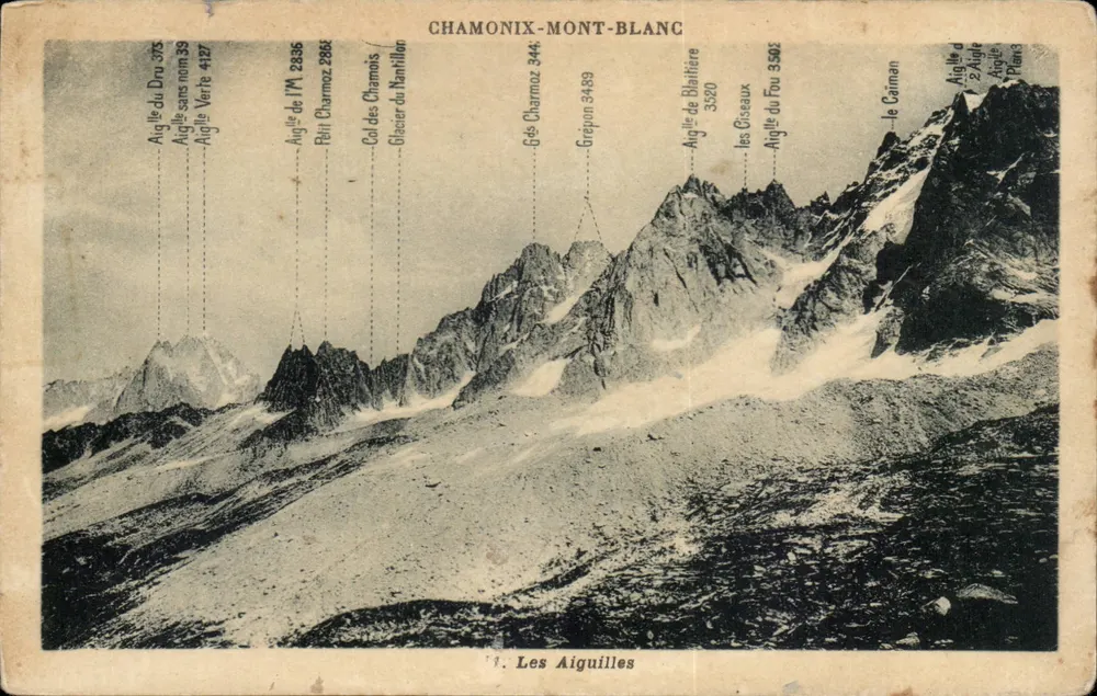 Les Aiguilles — Chamonix-Mont-Blanc — G. Tairras, fot.-edit. - Frente